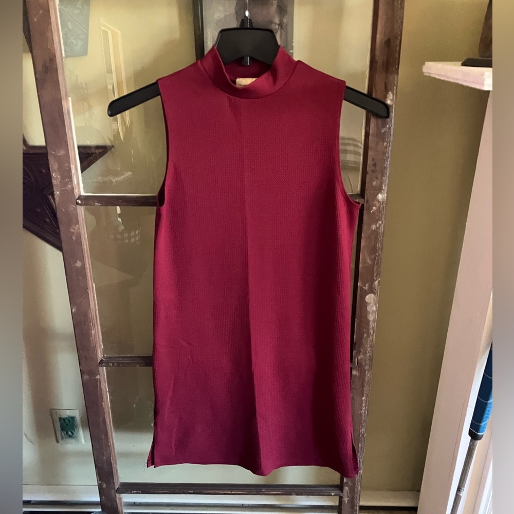 Enough about me mini dress, burgundy, small